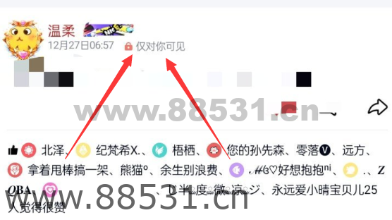 QQ动态 仅对你可见 代码分享