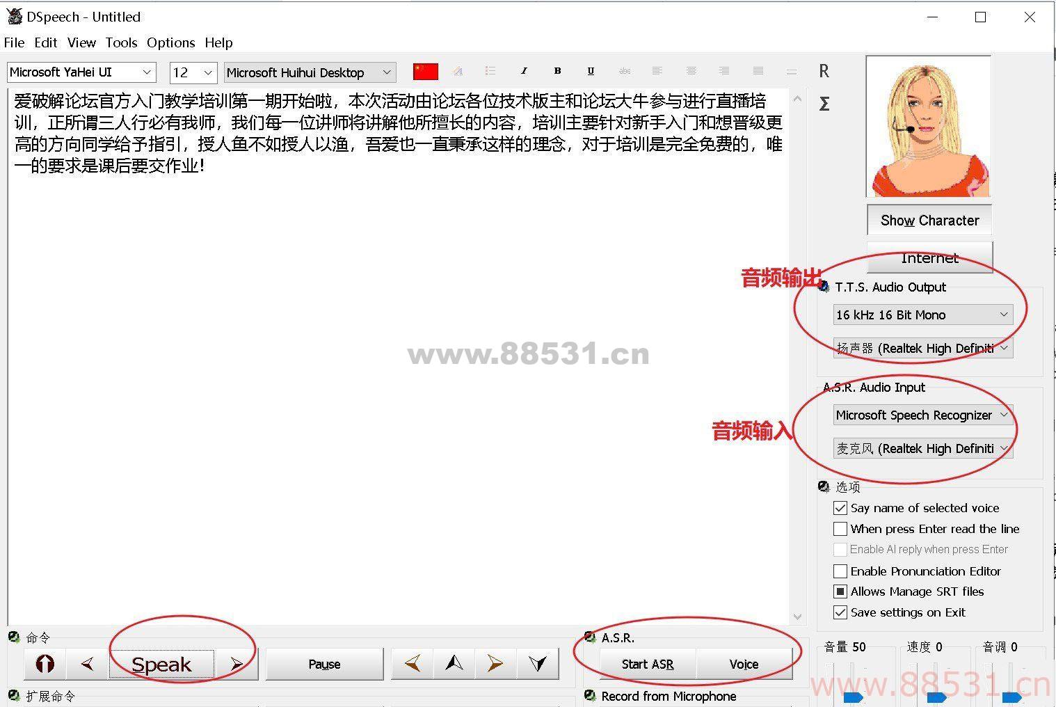 Dspeech 1.74.32 (文本阅读器)是一款功能强大的文本转语音工具