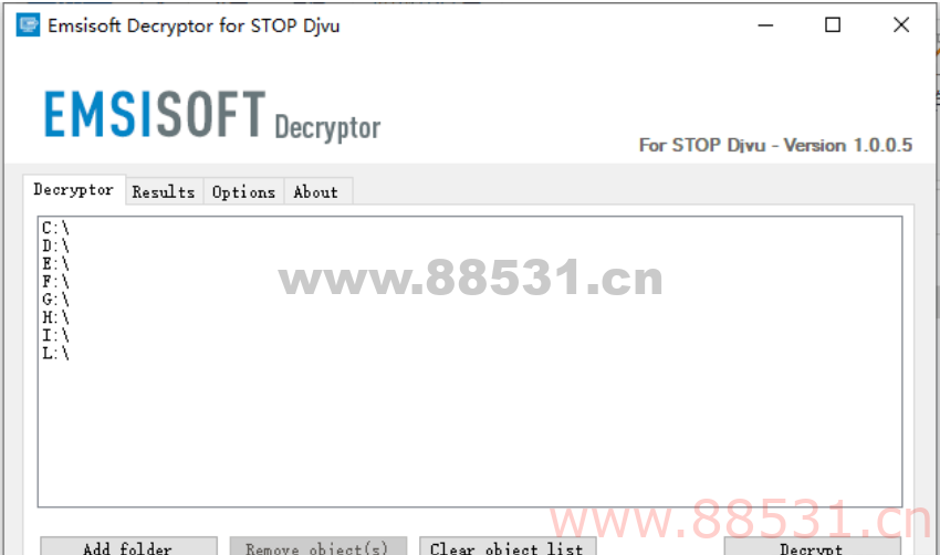 STOPDecrypter 1.0.0.5 主流勒索病毒解密器！