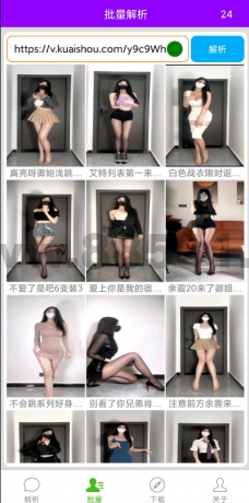 视频一键解析 支持百十个平台的视频解析