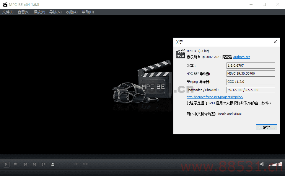 电脑端MPC-BE本地播放器