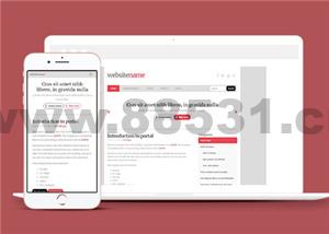 简洁HTML5营销推广SEO博客网站模板