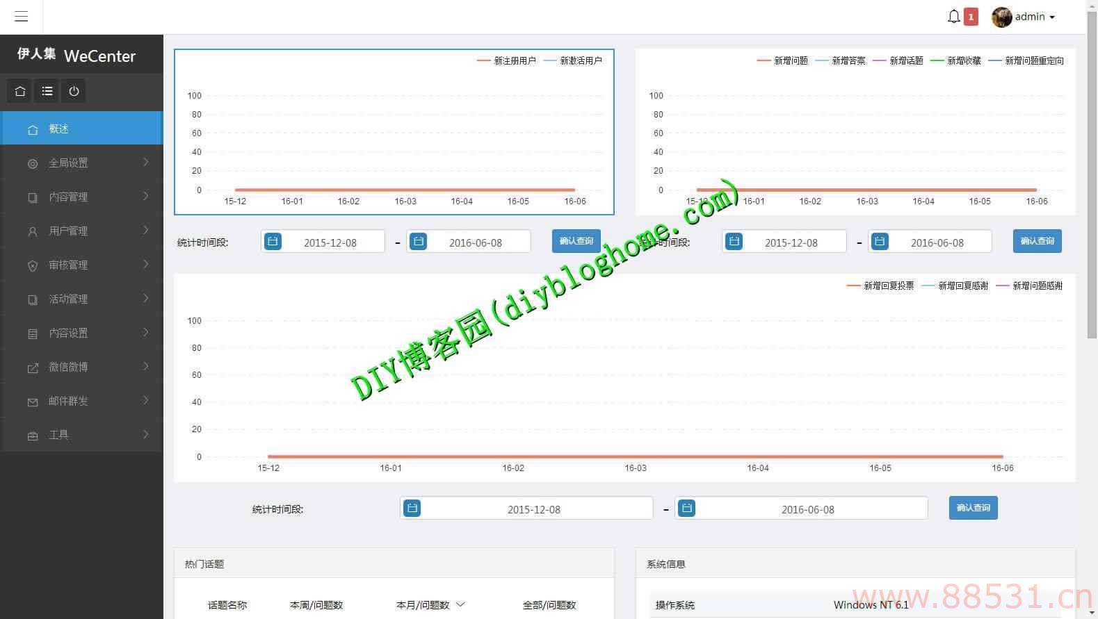 Wecenter内核仿知乎网问答类系统源码一键安装版精仿伊人集