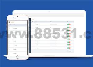 Bootstrap左右结构响应式后台管理模板