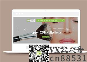 化妆品购物商城通用网站模板下载