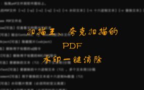 老师发的pdf作业有水印，用这个就对了