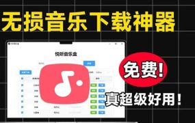 【悦听音乐盒V1.5.1】PC端全网无损音乐下载神器！支持批量下载和在线播放【8.7M】