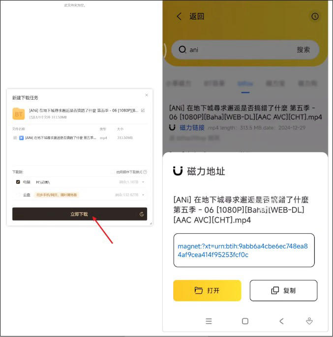 闪电磁力V1.1.5 安卓版 [17.5M]（超强磁力搜索工具 电影/音乐/纪录片一网打尽)