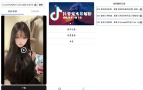 抖音小红书无水印视频图集解析1.04版一键去除短视频图集水印