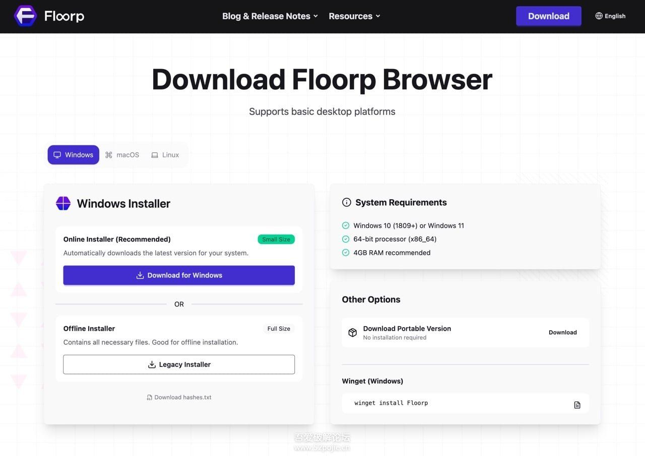 Floorp浏览器界面