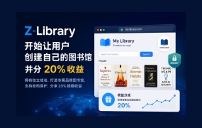 Z-Library 开始让用户拥有自己的私有图书馆，不用服务器，还分 20% 收益