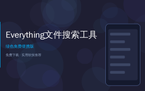 Everything文件搜索神器——电脑文件秒搜，比Windows自带快100倍
