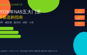 2026年NAS五大门派终极对决！群晖/威联通/极空间/绿联/小米谁才是你的菜？一篇治好选择困难症