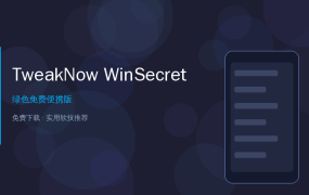TweakNow WinSecret系统优化神器——一键优化Windows，小白也能变高手