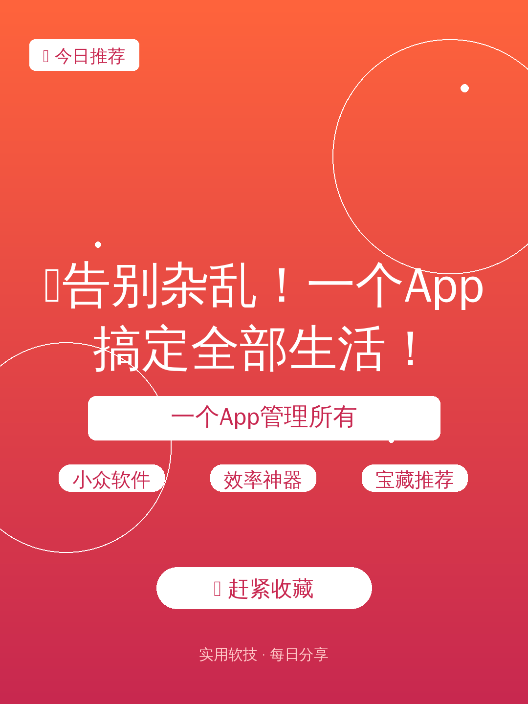 🔥告别杂乱!一个App搞定全部生活!