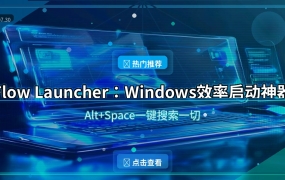 Flow Launcher：Windows上最强的免费开源启动器，Alt+Space一键搜索一切