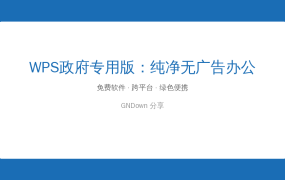 WPS政企专用版：无广告纯净办公，这才是WPS该有的样子