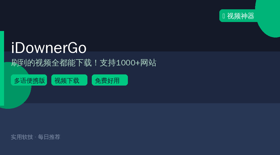 iDownerGo视频下载工具