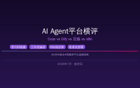 2026年AI Agent平台横评：Coze vs Dify vs 百炼 vs n8n零代码智能体选谁