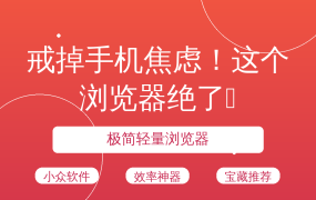 戒掉手机焦虑！这个浏览器绝了📱