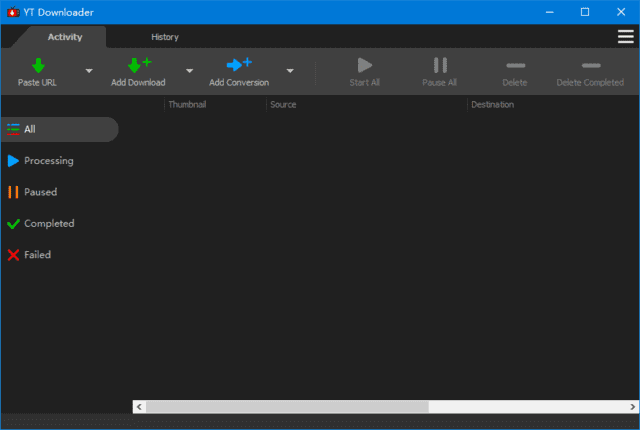 YT Downloader界面