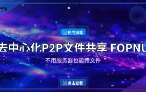 去中心化P2P文件共享！这款免费开源工具FOPNU，不用服务器也能传文件