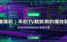 播播机：手机和电视都能用的免费播放器，支持NAS局域网串流