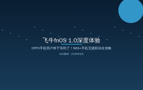 飞牛fnOS 1.0深度体验：OPPO手机用户终于等到了！NAS+手机无缝联动全攻略（2026-08-13）