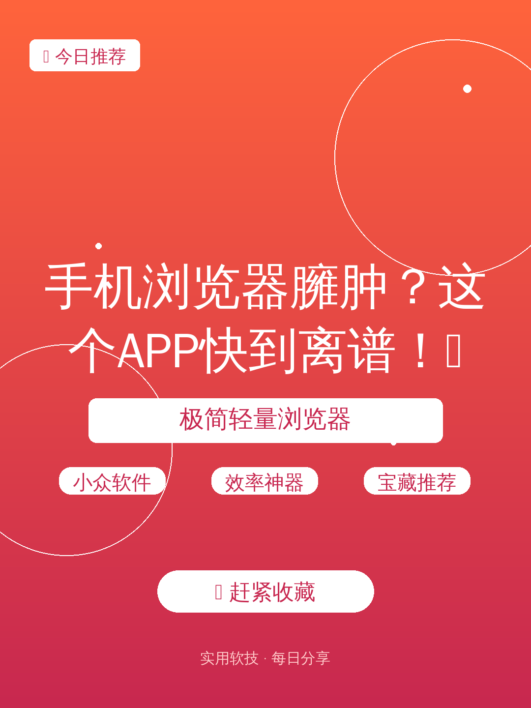 手机浏览器臃肿?这个APP快到离谱!🚀