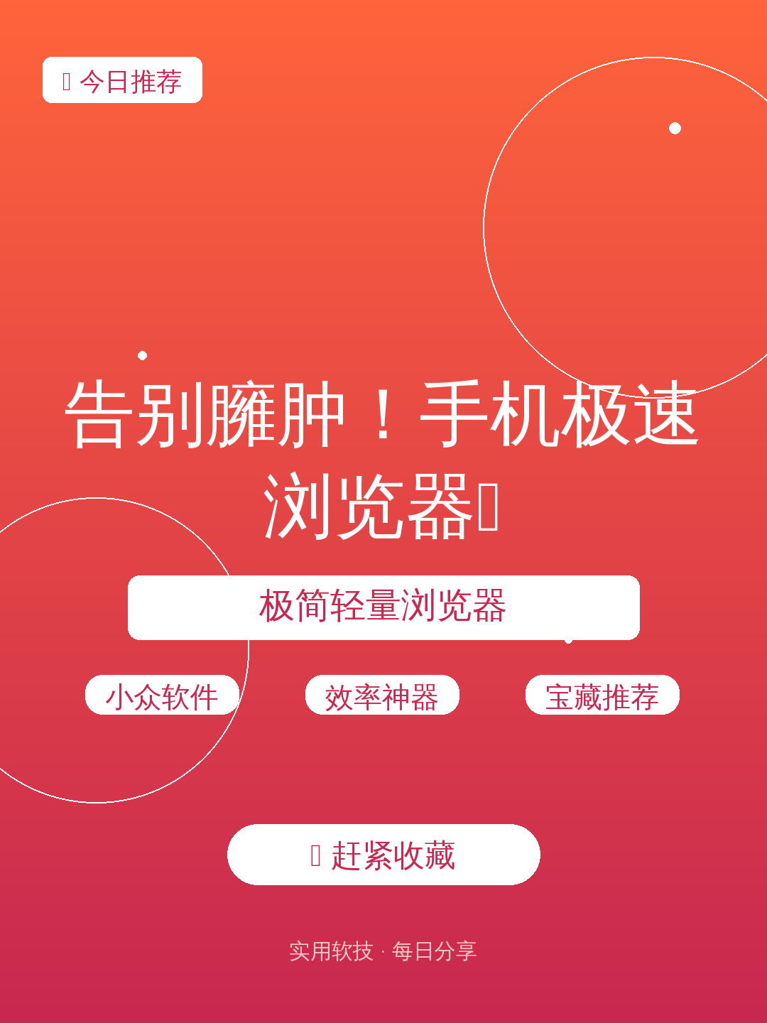 告别臃肿!手机极速浏览器🔥