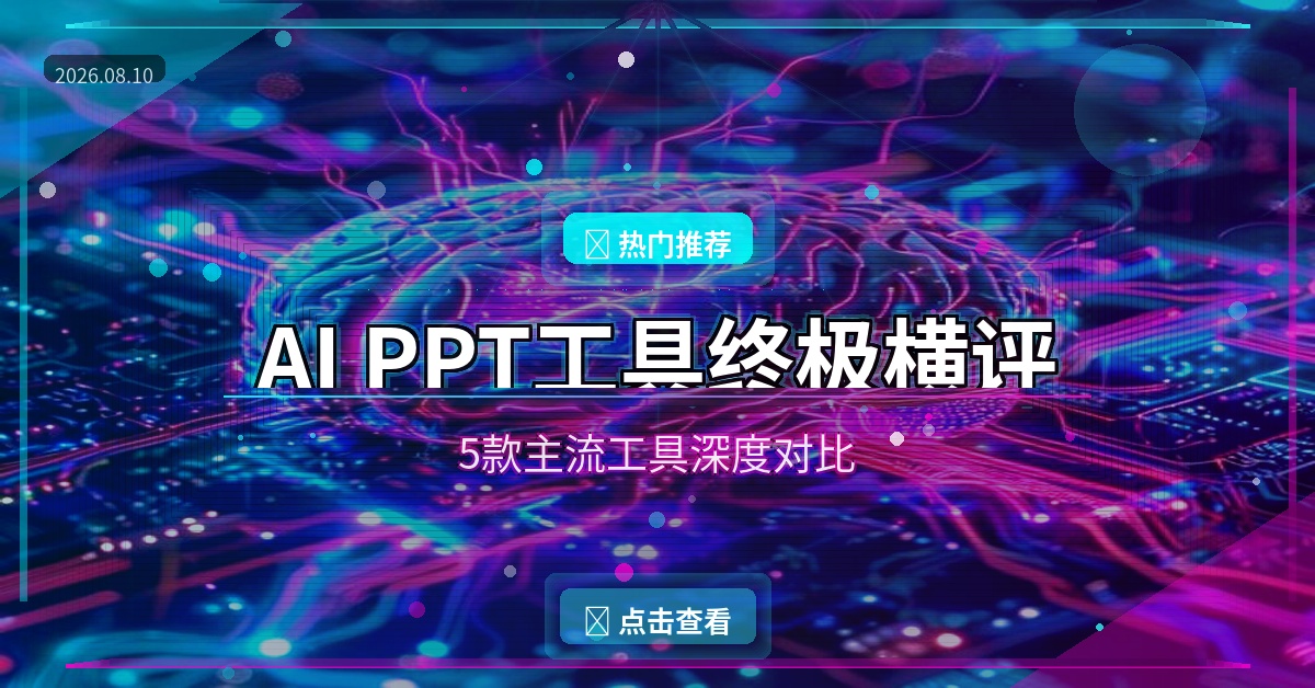 AI PPT工具横评封面