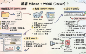 飞牛Docker 局域网部署 clash/mihomo全局科学 + WebUI 使用指南