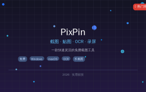 用了PixPin后，我把电脑上其他截图工具全卸了