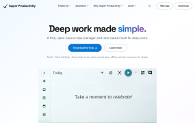 开源神器Super Productivity：免费开源的任务管理+时间追踪，程序员效率翻倍的终极工具 (2026-09-21)