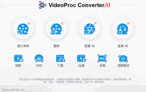 VideoProc Converter AI(视频转换软件) v8.11.0917 多语便携版