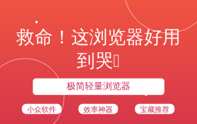 救命！这浏览器好用到哭😭