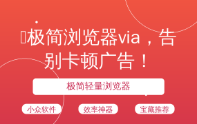 📱极简浏览器via，告别卡顿广告！