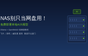 NAS别只当网盘用！免费部署本地AI大模型：Ollama+OpenWebUI保姆级教程，飞牛/群晖/威联通通用