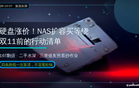 硬盘又涨了！双11前NAS扩容怎么买？买、等、绕、省四条路一次算清，值友照着抄