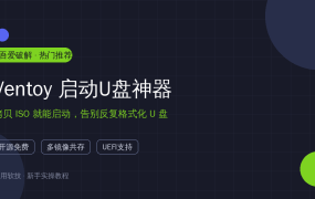 重装系统别再反复格式化U盘！Ventoy拷贝ISO就能启动，一个U盘通吃所有系统