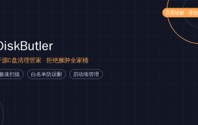 C盘清理别再装全家桶！吾爱热帖开源神器DiskButler：无广告白名单防误删，断网都能用