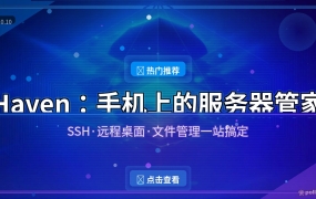 手机也能管服务器？开源神器Haven：SSH、远程桌面、文件管理一个APP搞定