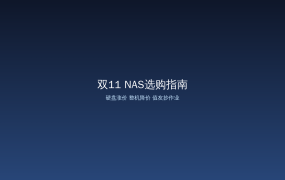 双11 NAS选购指南：硬盘连涨6季度、整机却在降，值友按预算抄作业